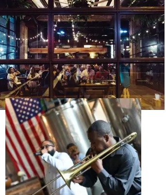 People enjoying the Republic Restoratives tasting room